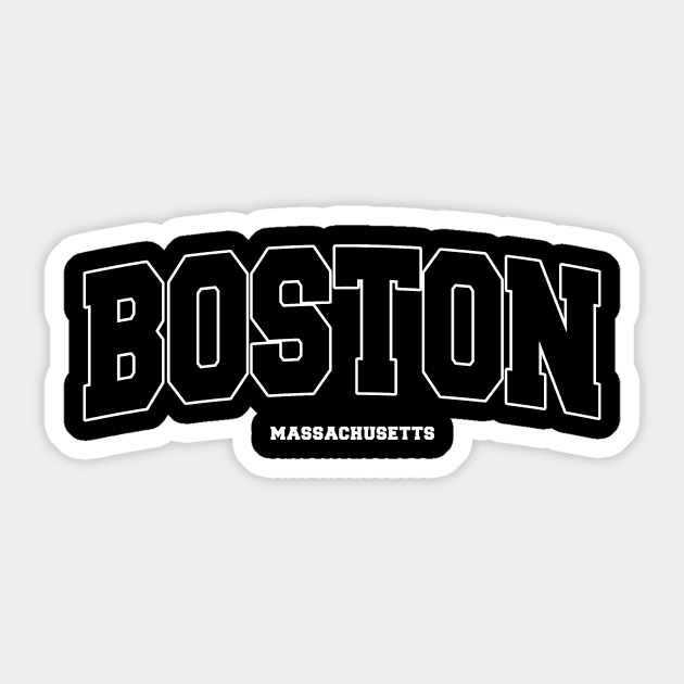 BOSTON Massachusetts V.2 Sticker by Aspita